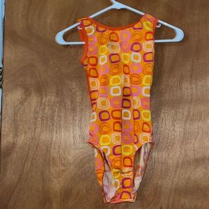 Multi color orange gymnastics Leo